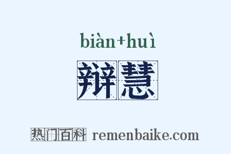辩慧是什么意思的图片